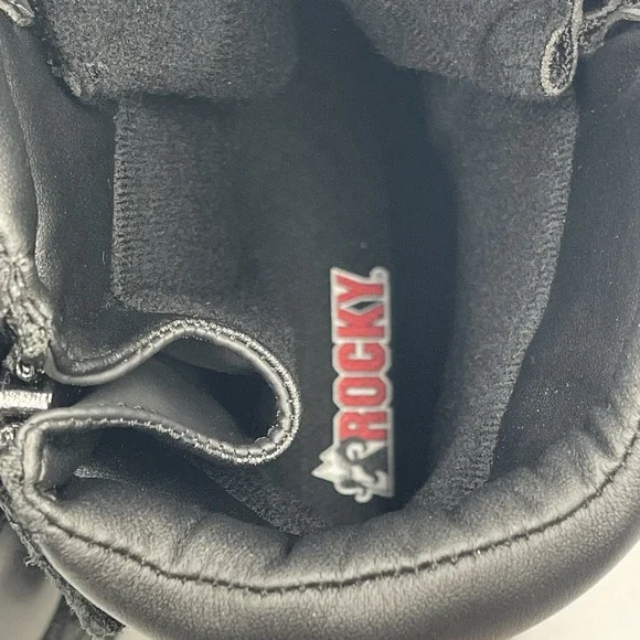 ROCKY ALPHA FORCE ZIPPER WATERPROOF PUBLIC SERVICE‎ BOOTS BLACK NEW - Picture 10 of 14